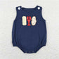 Baby Boy Girl Embroidery Crawfish Summer Sibling Romper Set Clothes RTS