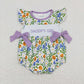 Baby Girl Embroidery Mother's Day Flower Sibling Dress Romper Set RTS