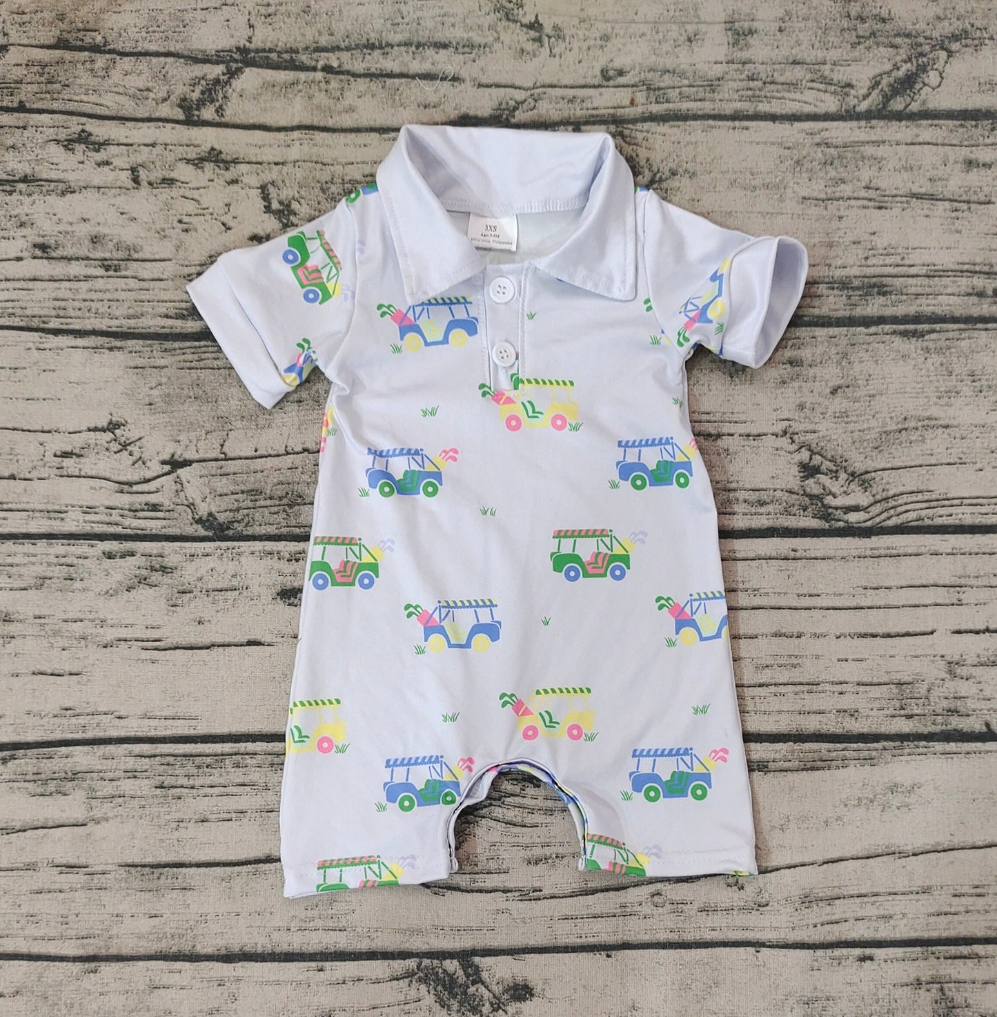 Baby Boy Short Sleeves Golf Summer One Piece Romper