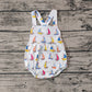 Pre-order Baby Boy Boats Sleeveless Bubble One Piece Romper