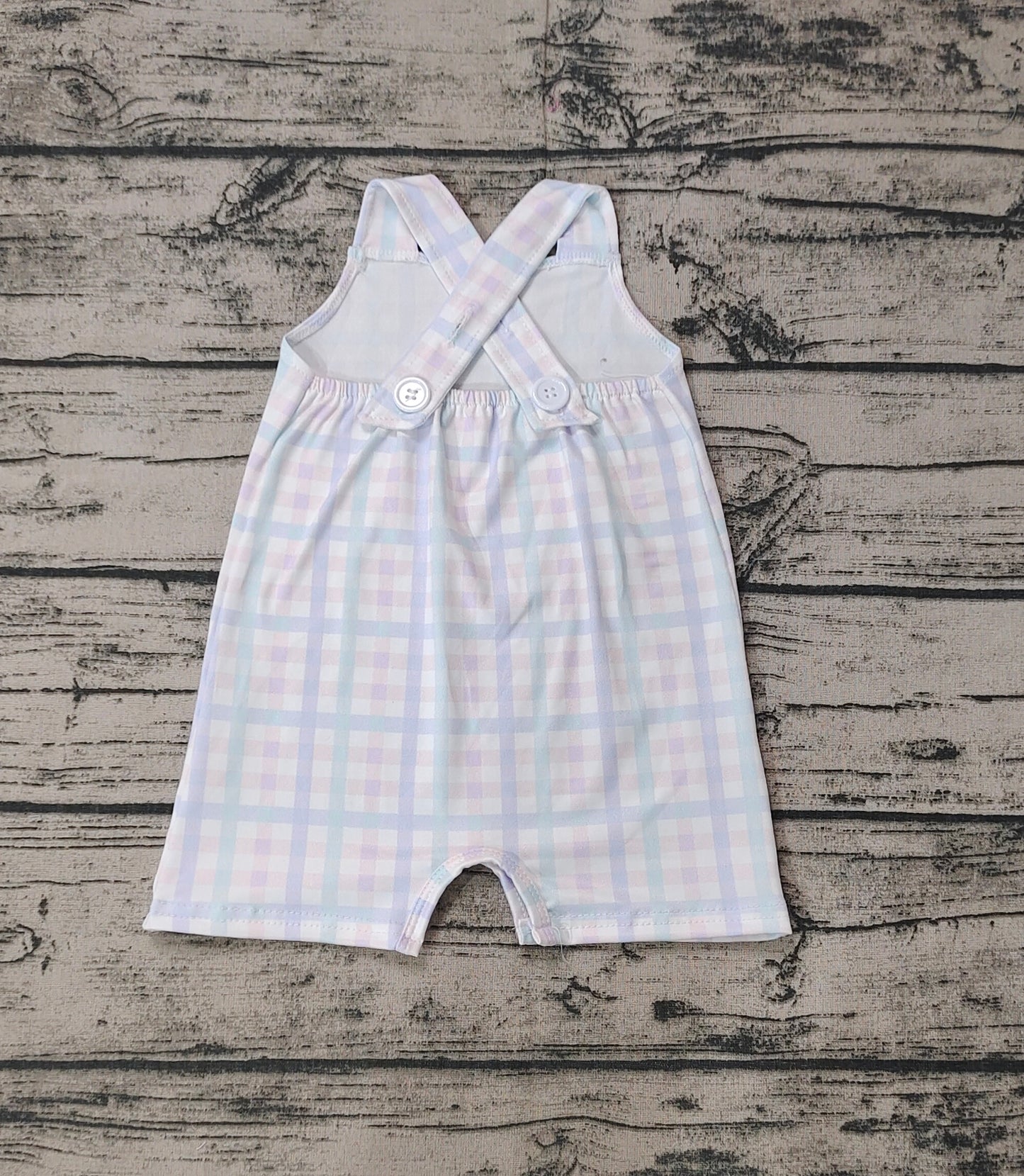 Pre-order Baby Kids Mama's Boy Plaid Summer One Piece Romper