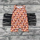 Baby Boy Sleeveless Floral Skull Western Summer One Piece Tassel Romper