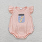 Baby Girl Embroidery Honey Butterfly Sibling Romper Clothes Set RTS
