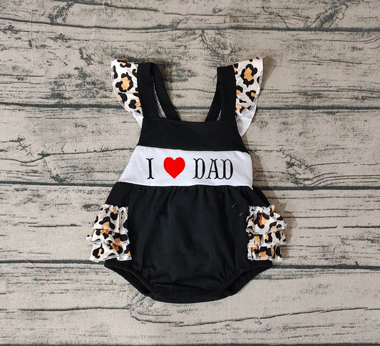 No moq Pre-order Baby Girl I Love Dad One Piece Romper