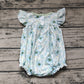 No moq Pre-order Baby Girl Short Sleeves Floral One Piece Romper