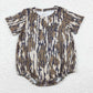 Sibling Boys Infant Short Sleeves Camo Ducks Dogs Summer Bubble Romper RTS