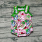 Baby Girl Dogs Watermelon Floral Bubble One Piece Romper