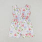 Sibling Baby Girls Kids Sleeveless Flowers Bows Shorts Jumpsuits Summer Clothes RTS