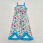 Sibling Baby Girls Kids Straps Boots Aztec Mermaid Flower Ruffle Pants Jumpsuits RTS