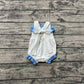 Pre-order Baby Girl Sleeveless Floral Bubble One Piece Romper ( No moq )