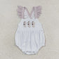 Baby Kids Boy Girl Embroidery Sea Horse Sibling Romper Clothes Set Outfit RTS