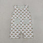 Sibling Baby Boys Kids Dogs Tractors Pockets Romper Set Summer Clothes RTS