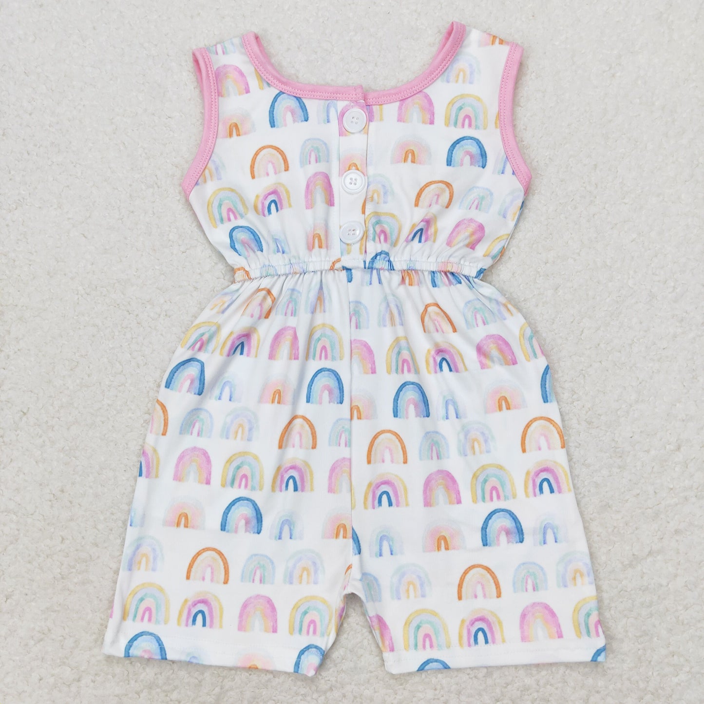 Sibling Baby Girls Kids Sleeveless Flowers Bows Shorts Jumpsuits Summer Clothes RTS