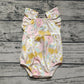 Baby Girl Flower One Piece Summer Bubble Romper