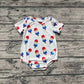 Baby Boy Short Sleeves Popsicle July 4th Romper