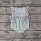 Baby Girl Short Sleeves Dog Duck Bows Hunting Bubble Romper RTS