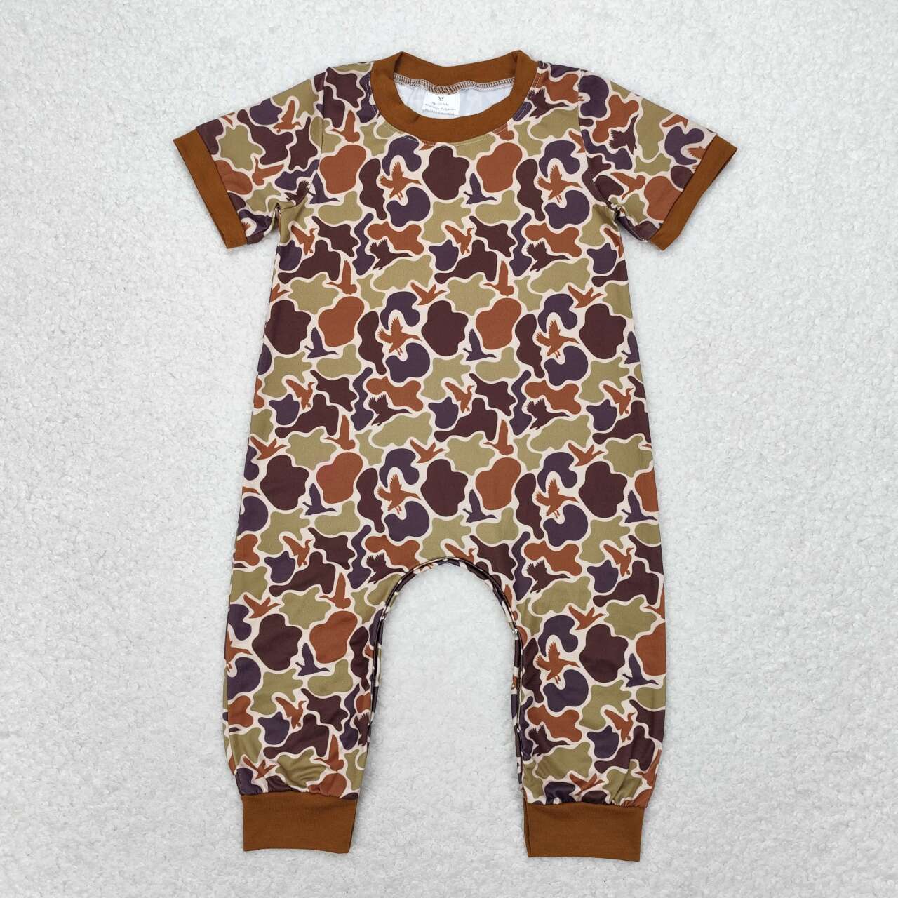Sibling Baby Boys Kids Southern Camo Print Hunting Shirts Romper Clothes RTS