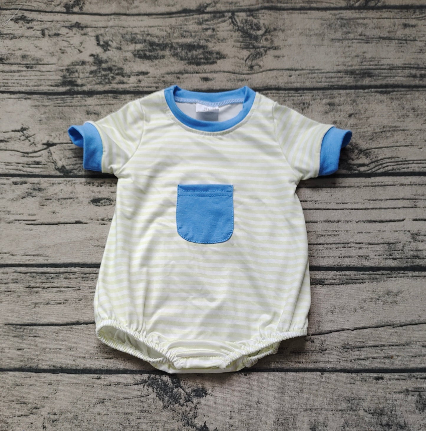 Baby Boy Infant Pocket Short Sleeves Romper Clothes