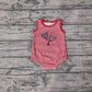 Pre-order Baby Boy Infant Red Stripes Bubble Romper