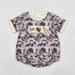 Baby Boy Short Sleeves Embroidery Ducks Deer Camo Sibling Hunting Romper Set RTS