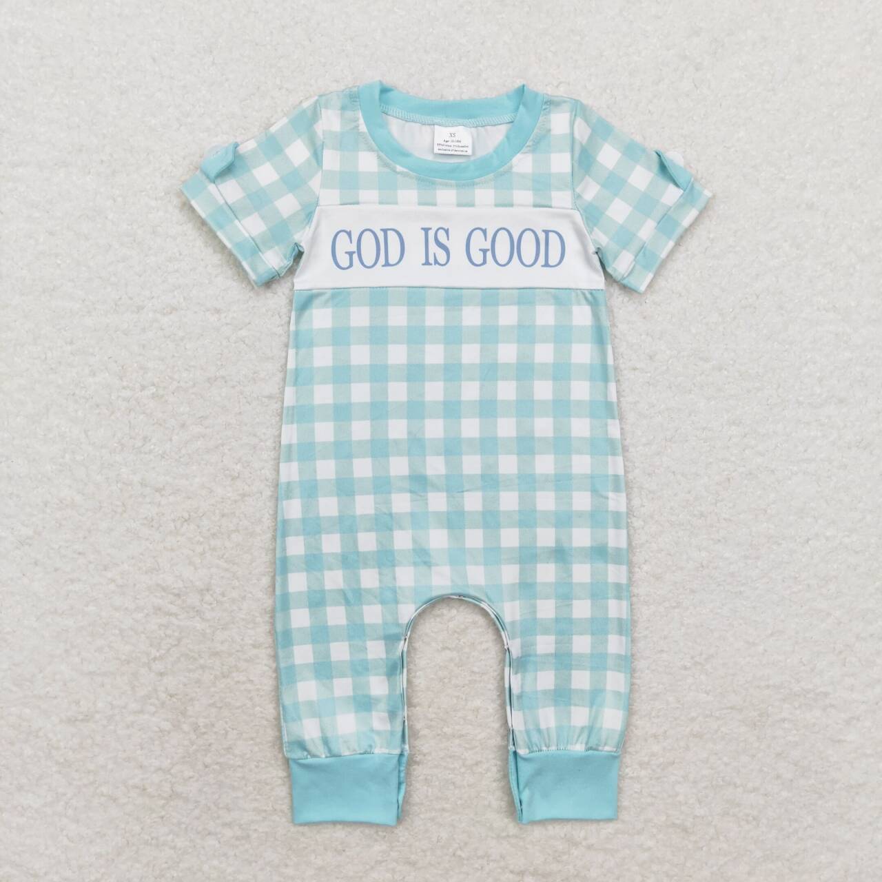 Baby Boy Girl GOD GOOD Flower Sibling Romper Dress Set