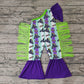 Baby Girl Halloween Tassels One Shoulder Romper