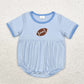 Baby Boy Girl Infant Sibling Embroidery Football Cotton Bubble Romper