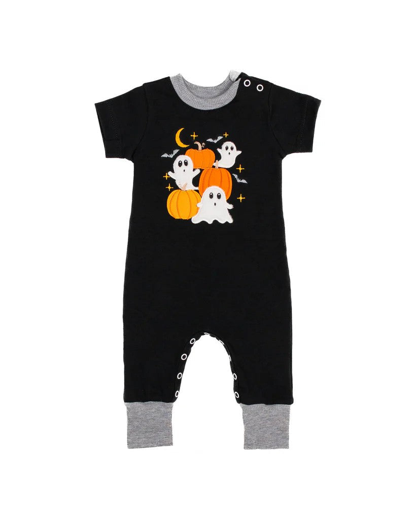 Pre-order Baby Boy Halloween Pumpkins Ghost Romper
