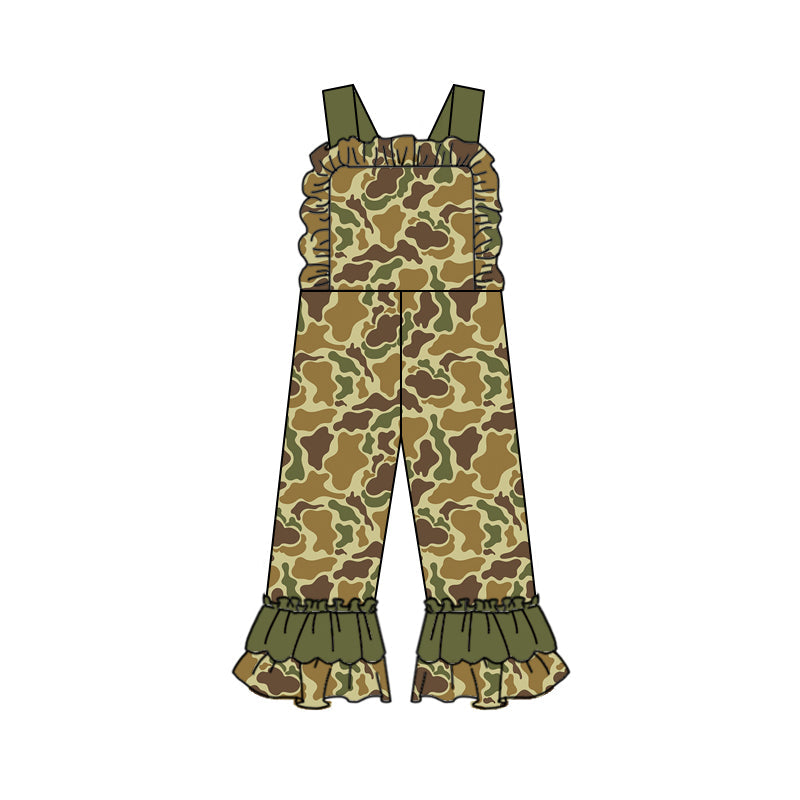 Pre-order Baby Girl Sleeveless One Piece Camo Jumpsuit