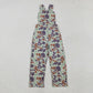 Sibling Baby Boys Kids Camo Print Straps Pants Jumpsuit RTS