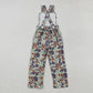 Sibling Baby Boys Kids Camo Print Straps Pants Jumpsuit RTS