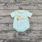 Baby Boy Infant Short Sleeves Easter Bunny Carrot Bubble Romper