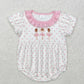 Baby Girl Short Sleeves Dance Pink Ruffle Sibling Romper Clothes Outfit RTS