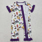 Sibling Boys Girls Toddler Short Sleeves Mardi Gras Crayfish Romper Pajamas Set Clothes RTS