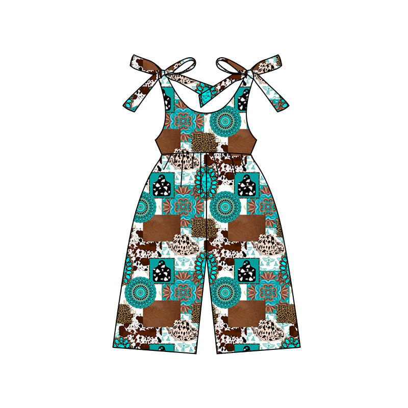 Preorder Baby Girl Straps Western Jumpsuit