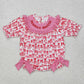 Baby Girl Mama's Bestie Smocked Embroidery Sibling Romper Dress Clothes