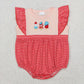 Baby Boy Girl Embroidery Popsticks Sibling 4th Of July Romper Set Clothes RTS