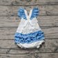 Preorder Baby Girl Short Sleeves Bows Bubble Ruffle Romper ( No moq )