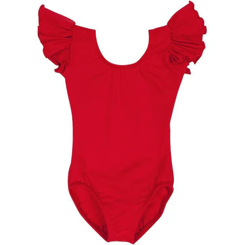 Preorder Baby Girl Short Sleeves Summer Red Dance Romper ( Moq 5 )