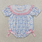 Sibling Baby Girls Kids Short Sleeves Embroidery Daddy's Girl Bubble Rompers Clothes RTS