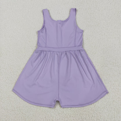 Baby Girl Sleeveless Colorful Yoga Active Jumpsuit Sibling Active RTS