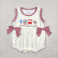 Sibling Baby Boys Girls Toddler Bows Fair Romper Set Summer Clothes RTS