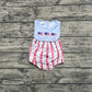 Baby Boy Sleeveless Flags Stripes Stars 4th Of July Romper RTS