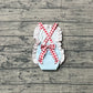 Baby Girl Infant Straps Red Plaid Bow Bubble Summer Romper RTS