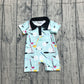 Baby Boy Infant Short Sleeves Golf Buttons Summer Romper RTS