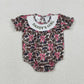 Sibling Baby Girls Kids Short Sleeves Embroidery Daddy's Girl Bubble Rompers Clothes RTS