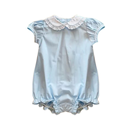 ( Moq 5 ) Preorder Baby Kids Infant Blue Short Sleeves Summer Bubble Romper