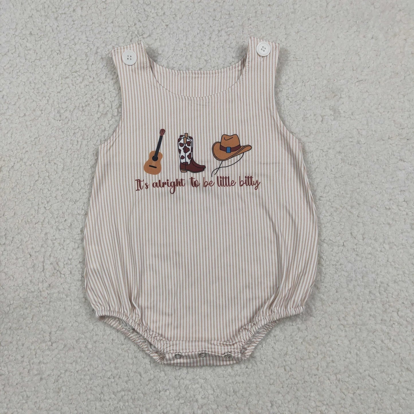 Sibling Baby Boys Girls Sleeveless Western Boots Rompers Set Summer Clothes RTS