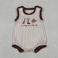 Sibling Baby Boys Girls Sleeveless Western Boots Rompers Set Summer Clothes RTS