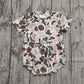 Baby Boys Infant Short Sleeves Ducks Deer Dogs Camo Bubble Romper RTS